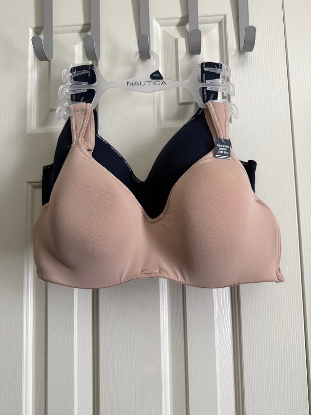 Nautica Nude and Black Smooth T-Shirt Bra